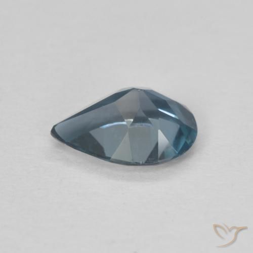 Topaze Bleu Londres naturelle En forme de poire, 0.78 ct, VS