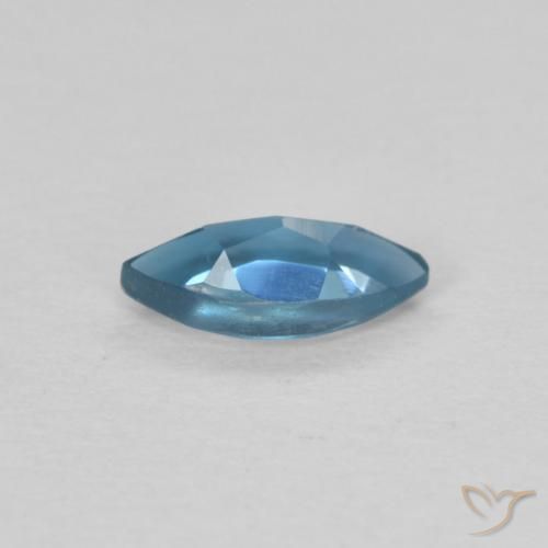 Topaze Bleu Londres naturelle Marquise, 0.46 ct, VS