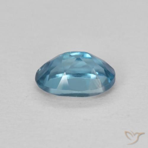 Topaze Bleu Londres naturelle ovale, 0.68 ct, VS