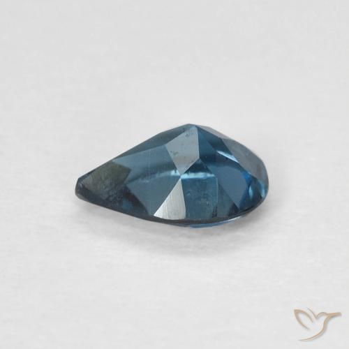 Topaze Bleu Londres naturelle En forme de poire, 0.75 ct, VVS-VS