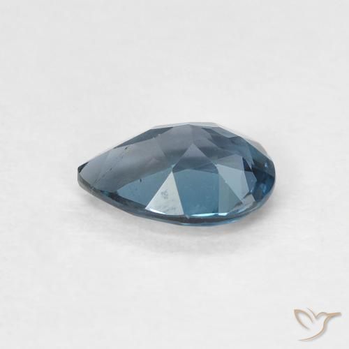 Topaze Bleu Londres naturelle En forme de poire, 0.79 ct, VVS-VS