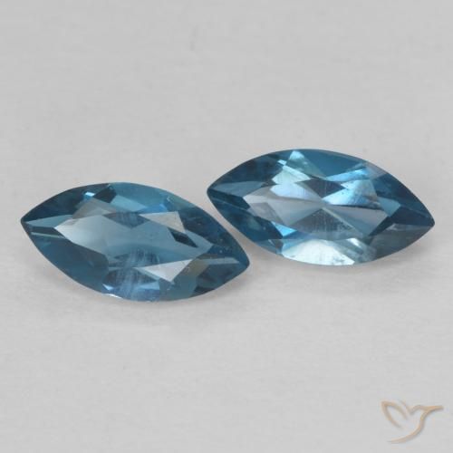 Shop natural 1.02ct Bleu Londres Topaze gems, Marquise, from Brésil at GemSelect. In stock, global shipping!