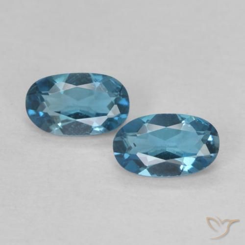Shop natural 0.57ct Bleu Londres Topaze gems, ovale, from Brésil at GemSelect. In stock, global shipping!