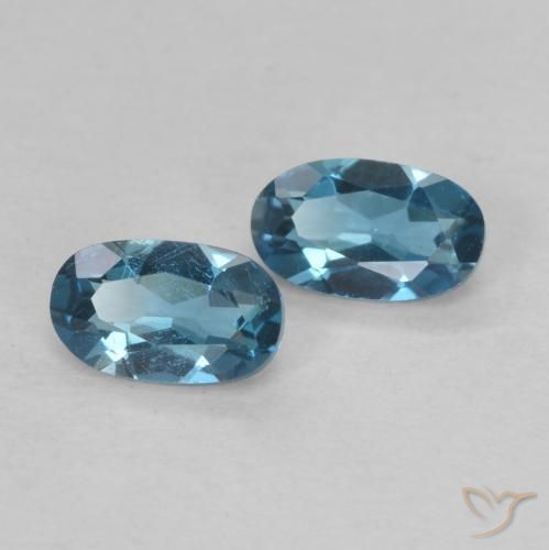 Shop natural 0.57ct Bleu Londres Topaze gems, ovale, from Brésil at GemSelect. In stock, global shipping!