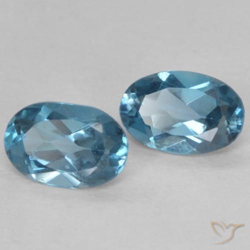 Shop natural 0.98ct Bleu Londres Topaze gems, ovale, from Brésil at GemSelect. In stock, global shipping!
