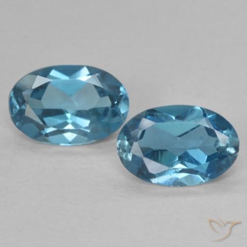 Shop natural 0.99ct Bleu Londres Topaze gems, ovale, from Brésil at GemSelect. In stock, global shipping!