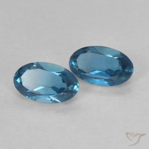 Shop natural 0.72ct Bleu Londres Topaze gems, ovale, from Brésil at GemSelect. In stock, global shipping!