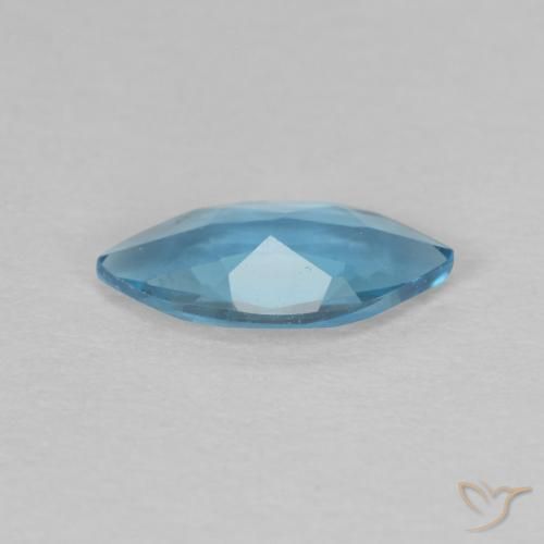 Topaze Bleu Londres naturelle Marquise, 0.46 ct, VVS