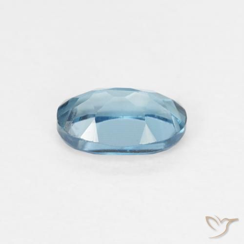 Topaze Bleu Londres naturelle ovale, 0.59 ct, VVS