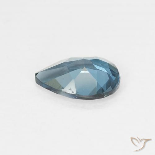 Topaze Bleu Londres naturelle En forme de poire, 0.68 ct, VVS