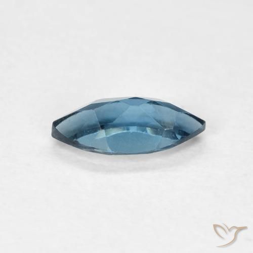 Topaze bleue naturelle marquise, 0,47 ct, VVS