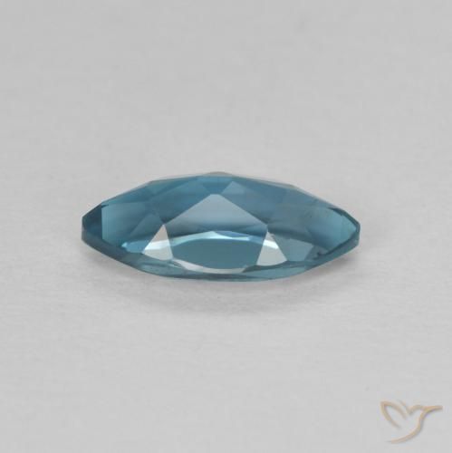 Topaze Bleu Londres naturelle Marquise, 0.72 ct, VVS