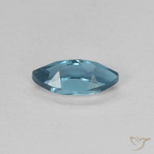 Topaze Bleu Londres naturelle Marquise, 0.47 ct, VVS