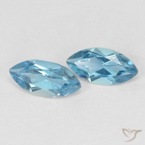 Shop natural 0.84ct Bleu Londres Topaze gems, Marquise, from Brésil at GemSelect. In stock, global shipping!
