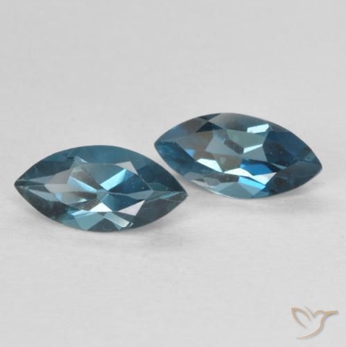 Shop natural 0.90ct Bleu Londres Topaze gems, Marquise, from Brésil at GemSelect. In stock, global shipping!