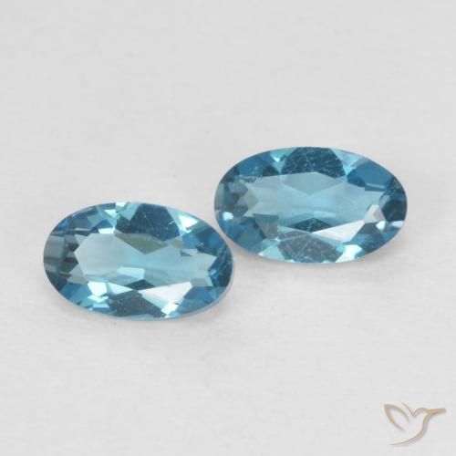 Shop natural 0.57ct Bleu Londres Topaze gems, ovale, from Brésil at GemSelect. In stock, global shipping!