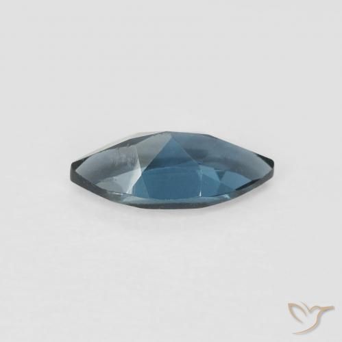 Topaze Bleu Londres naturelle Marquise, 0.63 ct, VVS-VS