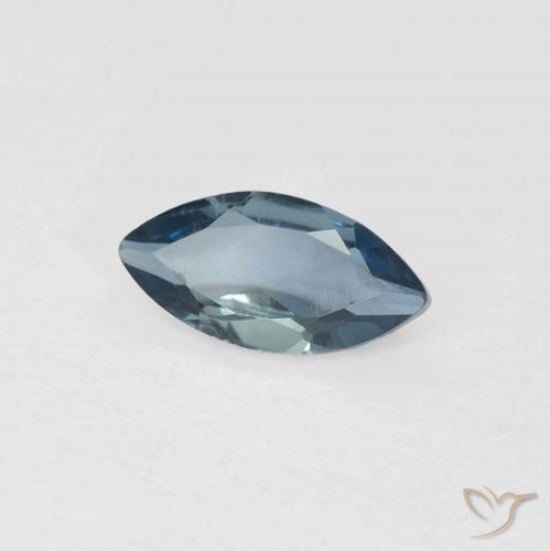 Topaze Bleu Londres naturelle Marquise, 0.58 ct, VVS-VS