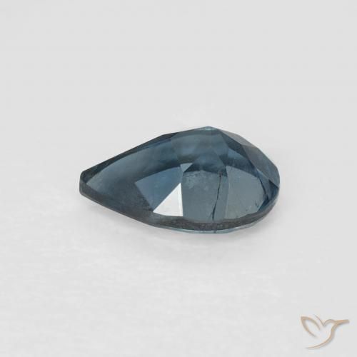Topaze Bleu Londres naturelle En forme de poire, 0.85 ct, VVS-VS