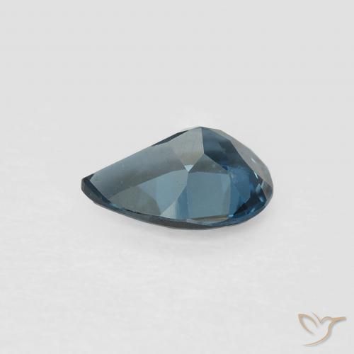 Topaze Bleu Londres naturelle En forme de poire, 0.71 ct, VVS-VS