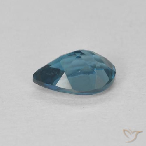 Topaze Bleu Londres naturelle En forme de poire, 0.78 ct, VVS-VS