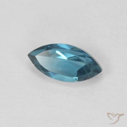 Topaze Bleu Londres naturelle Marquise, 0.58 ct, VVS-VS