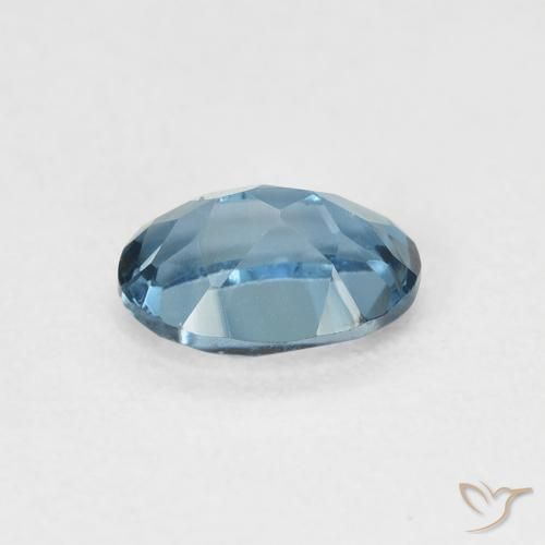 Topaze Bleu Londres naturelle ovale, 1.06 ct, VVS-VS
