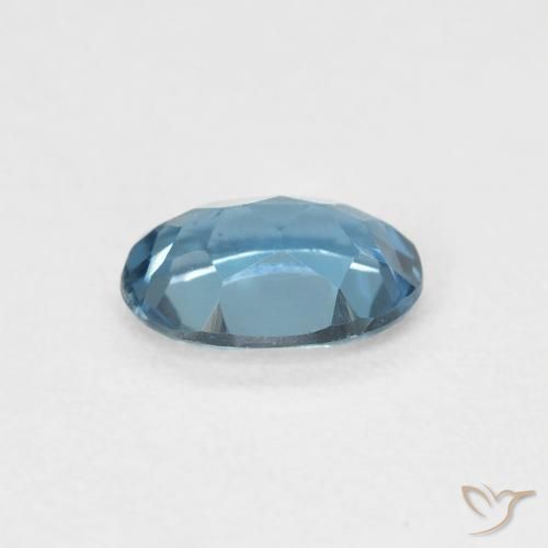 Topaze Bleu Londres naturelle ovale, 0.89 ct, VVS-VS