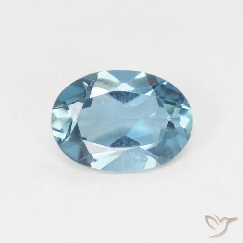 0.89ct Naturel Bleu Londres Topaze, ovale, VVS