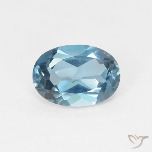 1.03ct Naturel Bleu Londres Topaze, ovale, VVS