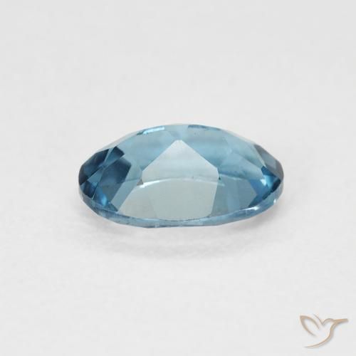 Topaze Bleu Londres naturelle ovale, 0.97 ct, VVS
