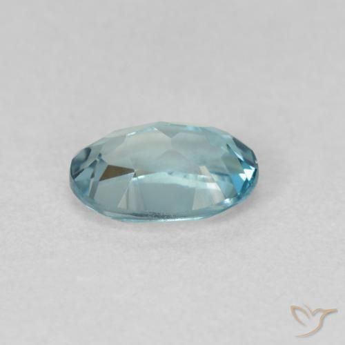 Topaze Bleu Londres naturelle ovale, 1.03 ct, VVS