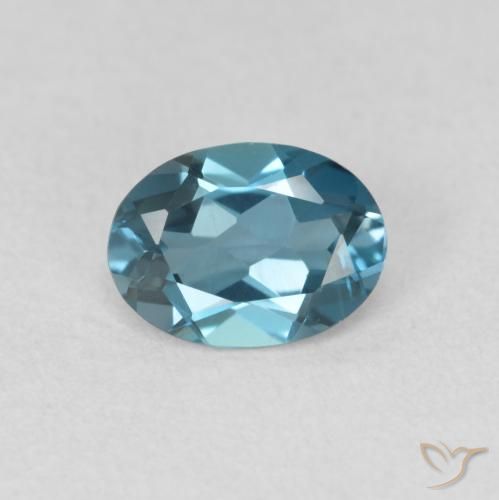 0.98ct Naturel Bleu Londres Topaze, ovale, VVS