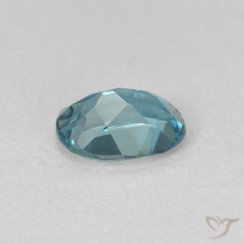 Topaze Bleu Londres naturelle ovale, 0.91 ct, VVS