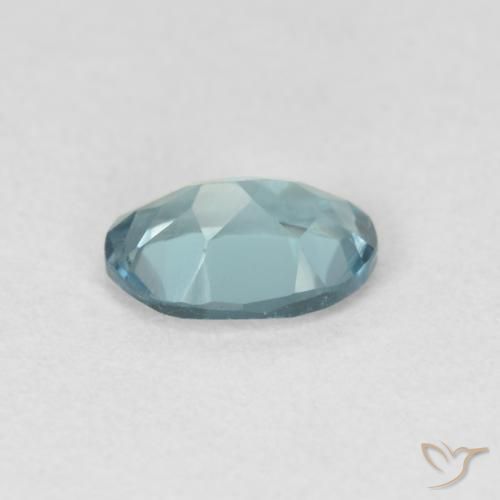 Topaze Bleu Londres naturelle ovale, 0.91 ct, VVS