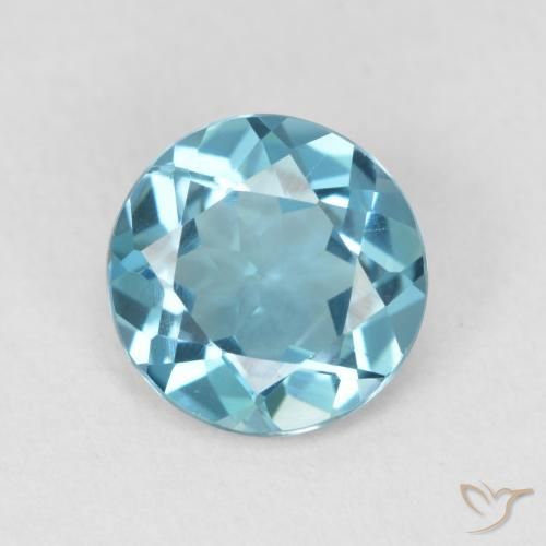 1.91ct Naturel Bleu Londres Topaze, Tour, VVS