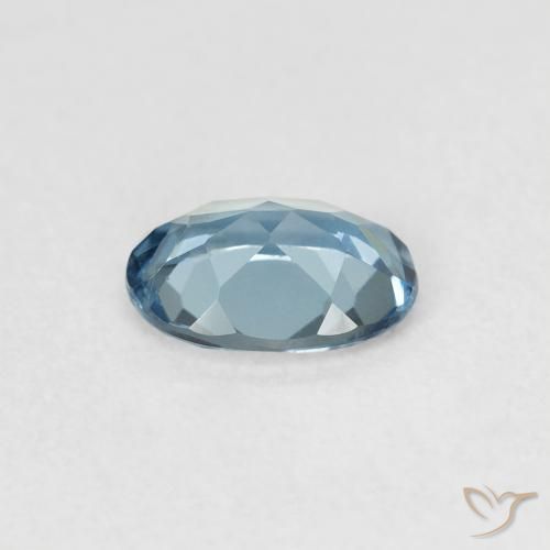 Topaze Bleu Londres naturelle ovale, 0.83 ct, VVS-VS