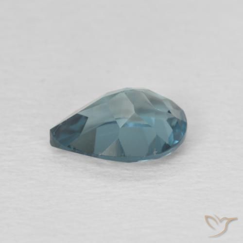 Topaze Bleu Londres naturelle En forme de poire, 0.86 ct, VS