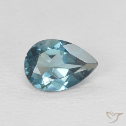 Topaze Bleu Londres naturelle En forme de poire, 0.89 ct, VS