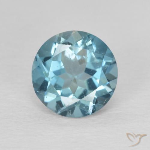 2.33ct Naturel Bleu Londres Topaze, Tour, VS