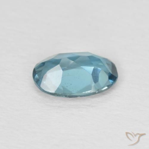 Topaze Bleu Londres naturelle ovale, 0.83 ct, VS