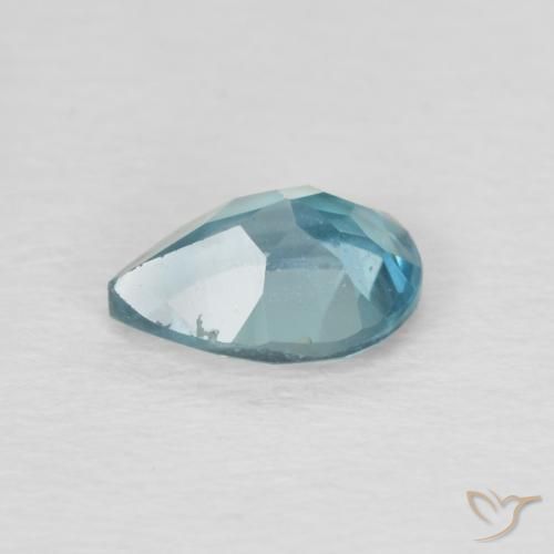 Topaze Bleu Londres naturelle En forme de poire, 0.89 ct, VS