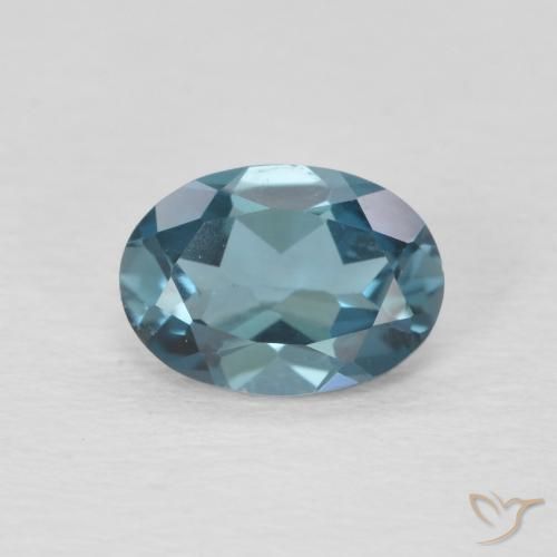 0.95ct Naturel Bleu Londres Topaze, ovale, VVS