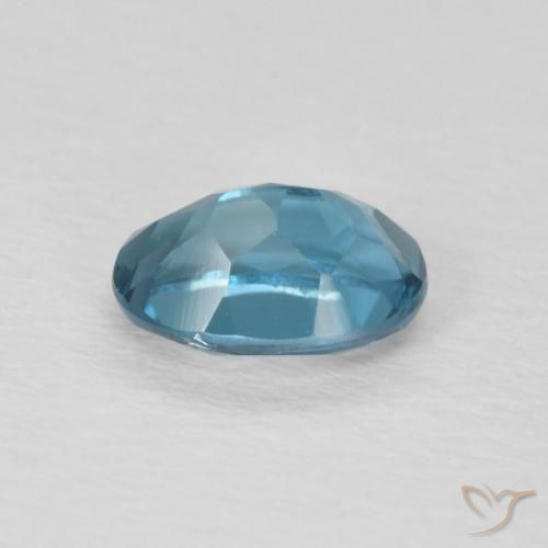 Topaze Bleu Londres naturelle ovale, 1.11 ct, VVS