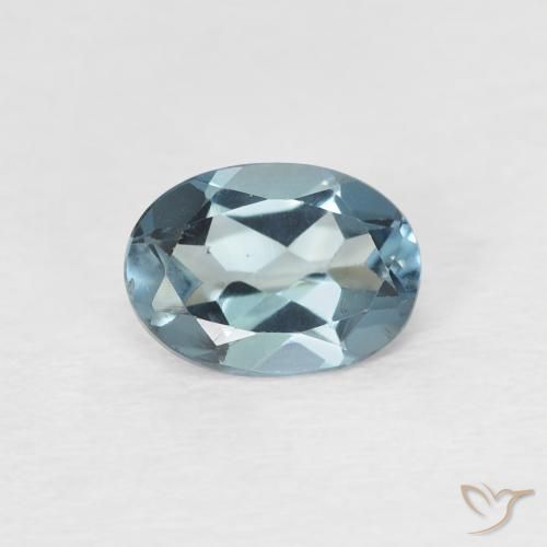 0.87ct Naturel Bleu Londres Topaze, ovale, VVS-VS