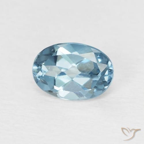 1.05ct Naturel Bleu Londres Topaze, ovale, VVS-VS