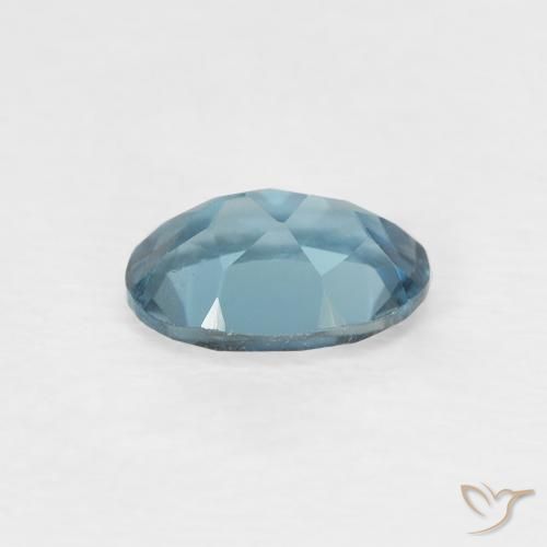 Topaze Bleu Londres naturelle ovale, 0.97 ct, VVS-VS