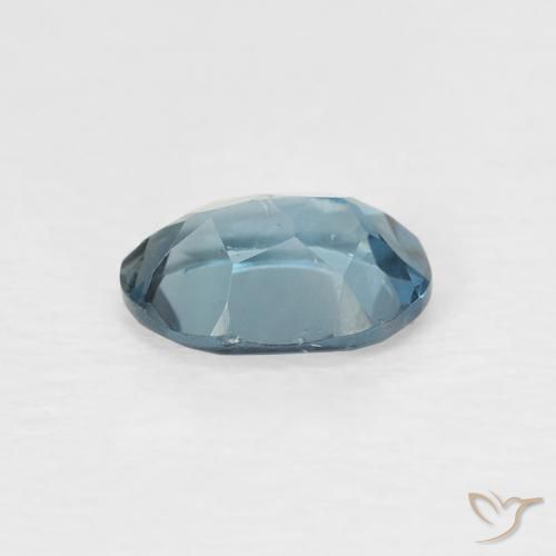Topaze Bleu Londres naturelle ovale, 0.98 ct, VS