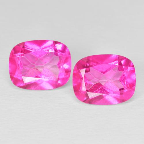 Achetez naturel 7,73ct rose topaze gems, coupe coussin, en provenance brésil chez gemselect. en stock, livraison internationale!
