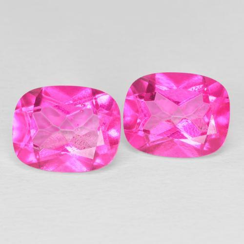 Achetez naturel 7,73ct rose topaze gems, coupe coussin, en provenance brésil chez gemselect. en stock, livraison internationale!